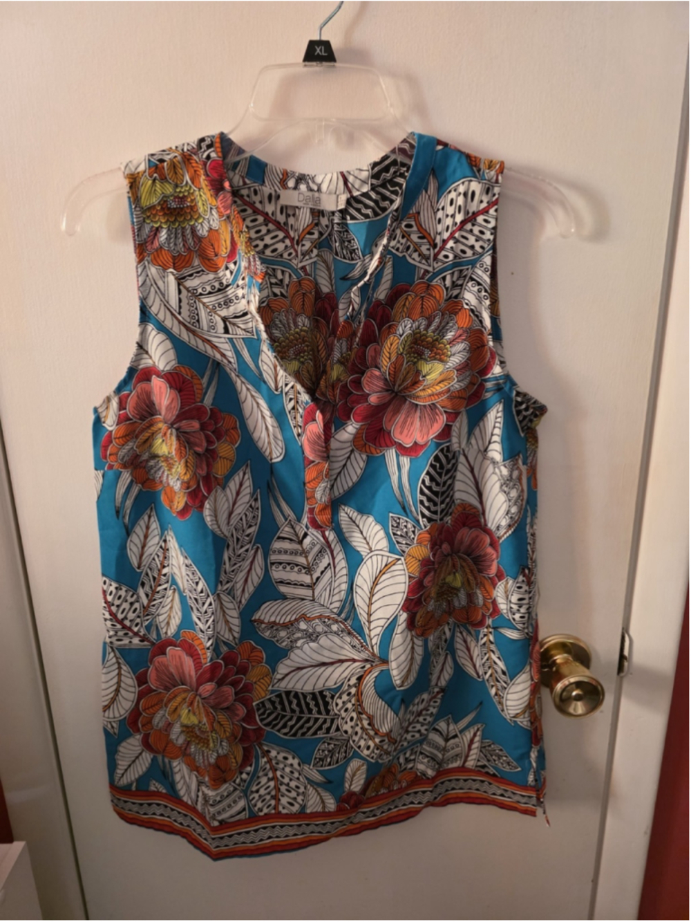 Dalia Tank Top Women's Size Small Floral Print Colorful